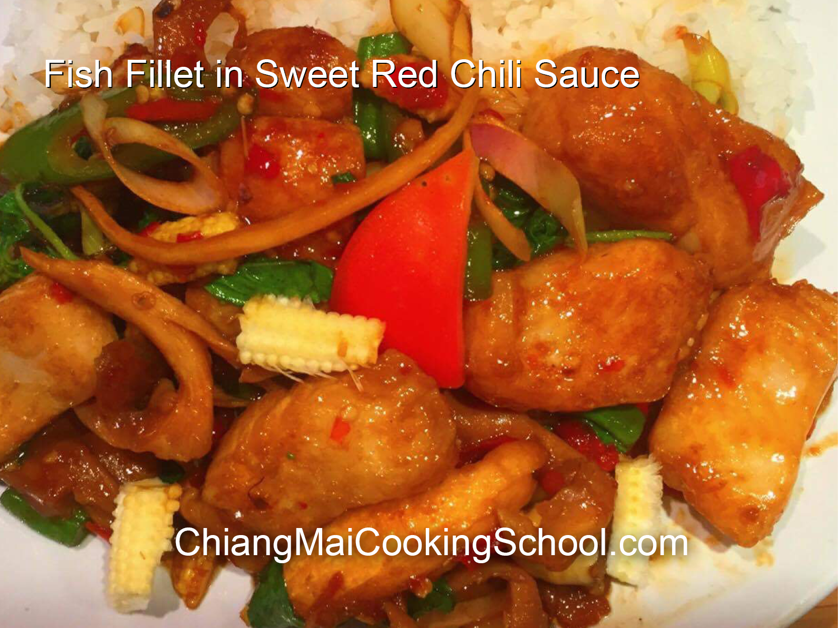 Delicious Sweet Red Chili and Fish Fillet from Chiang Mai Cooking School