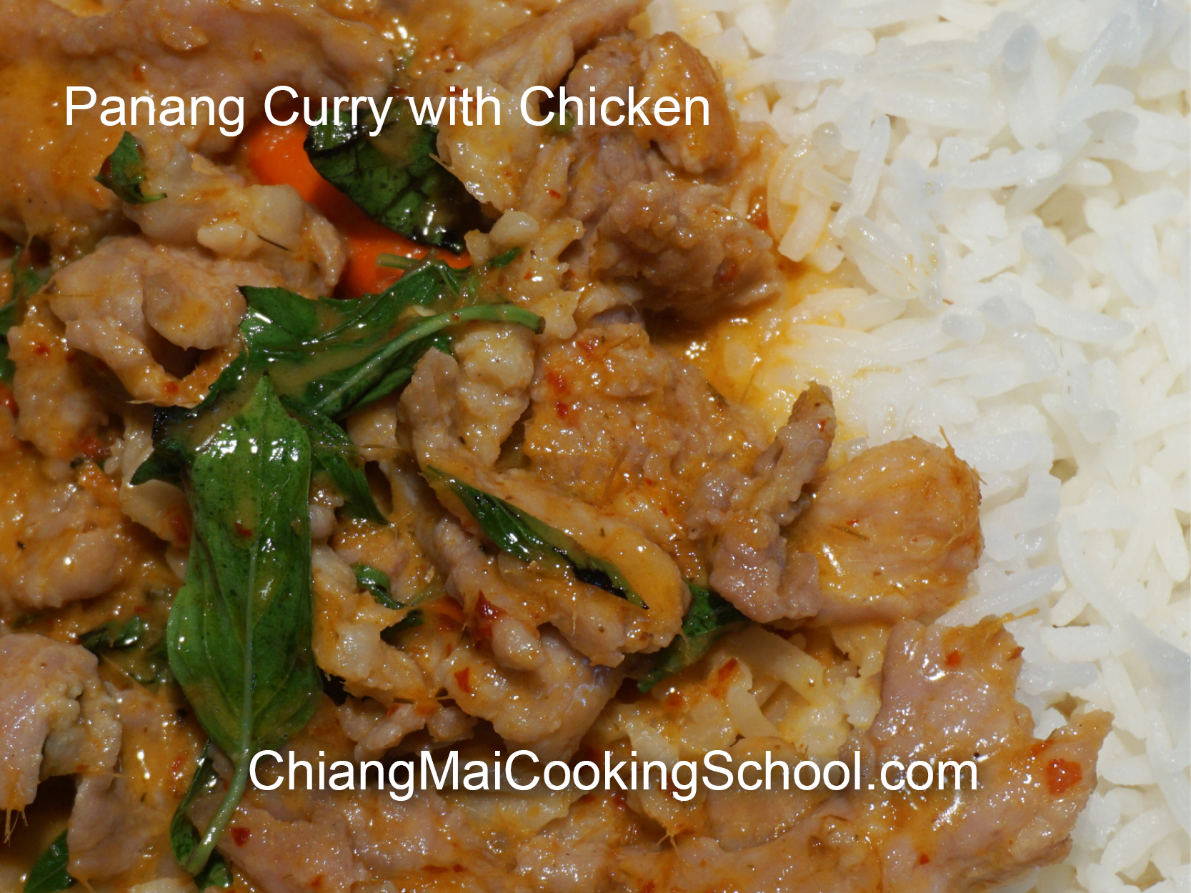 Delicious Chicken Panang Curry from Chiang Mai Cooking School